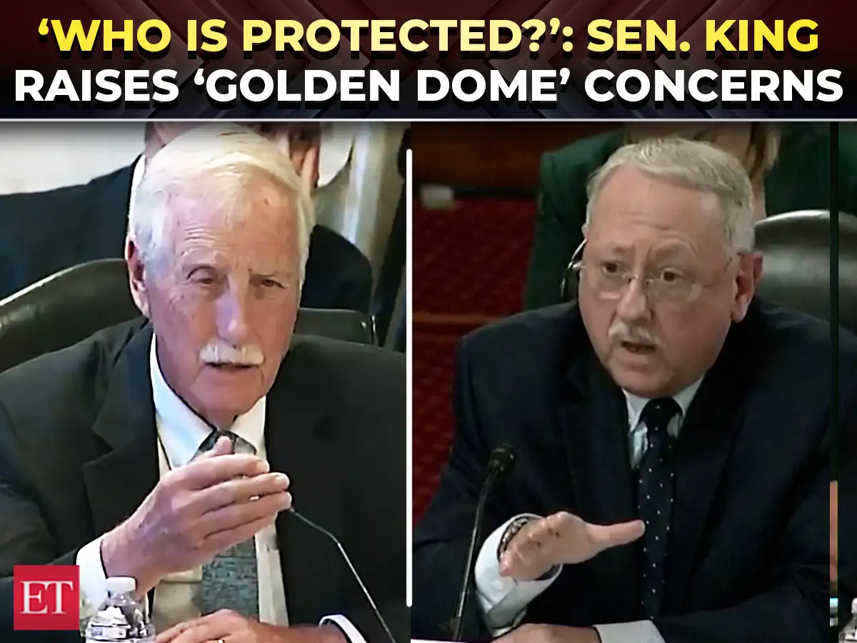 Who decides who is protected?: Sen King turns up heat on Trachtenberg over Trump's 'Golden Dome' 