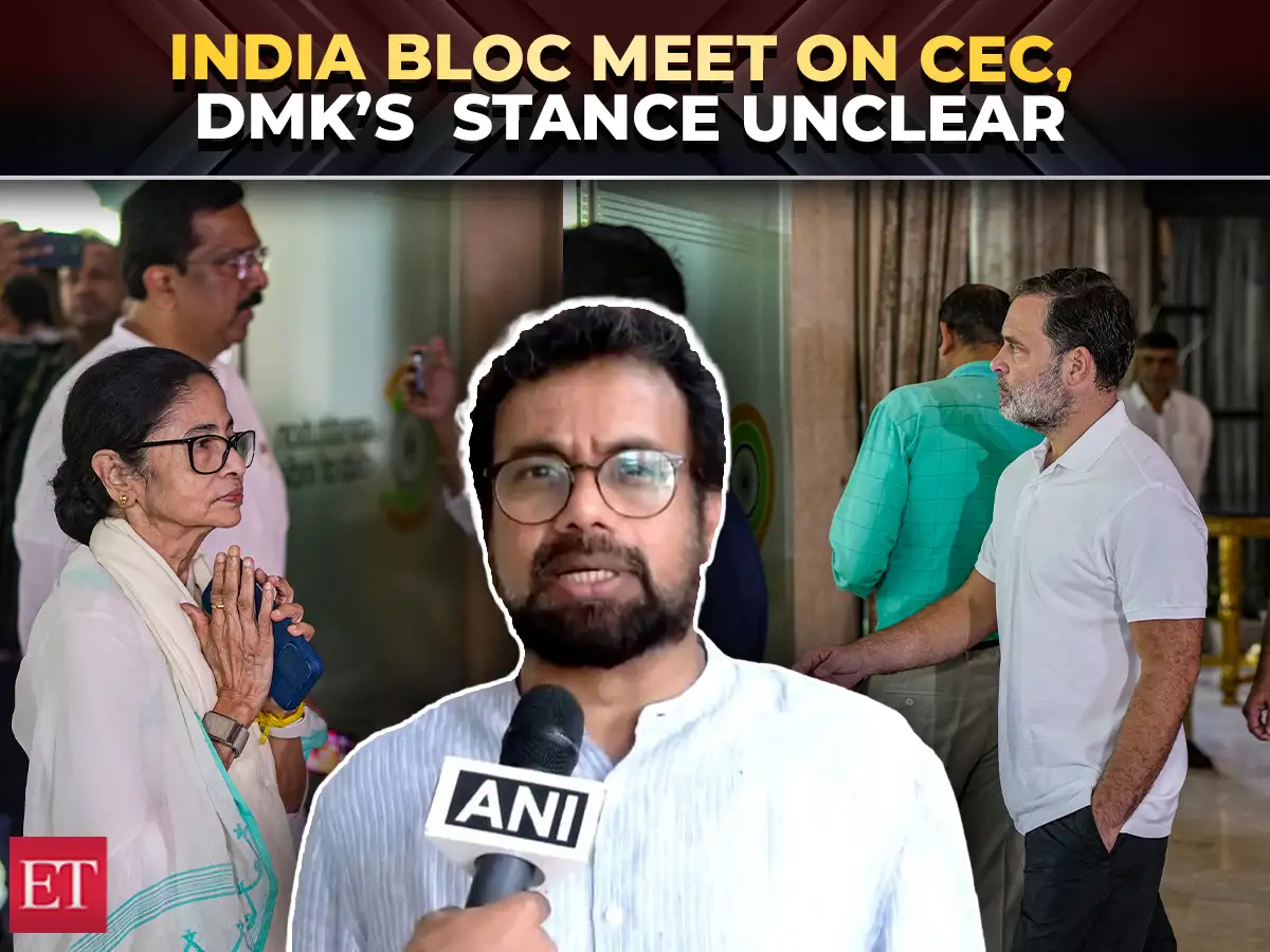 INDIA bloc meet on CEC issue; Rahul Gandhi reaches venue, but DMK stance not clear 