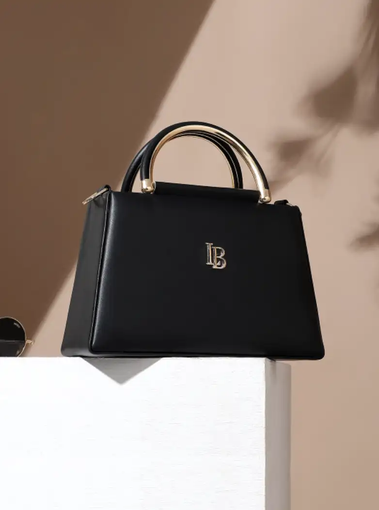 Image for LEGALBRIBESolidDetachableStrapStructuredSlingBag
