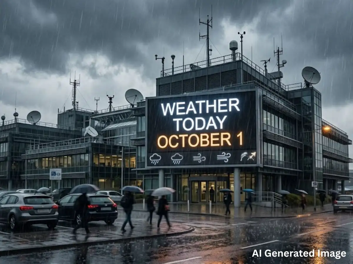 Weather today October 1: IMD predicts rain in several states, heavy showers likely, check latest updates 