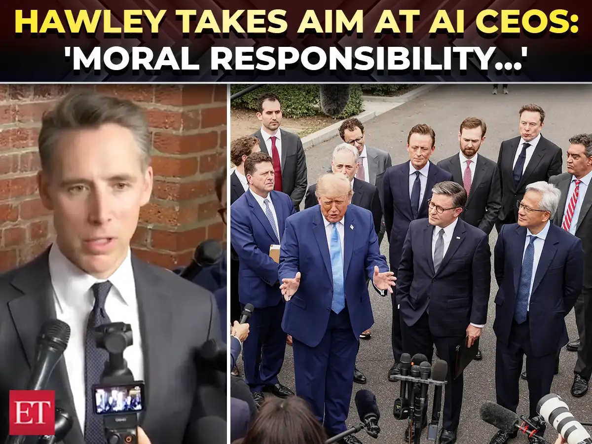 'What a concept… what a news flash': Hawley rips ‘morally responsible' AI CEOs as they meet Trump 