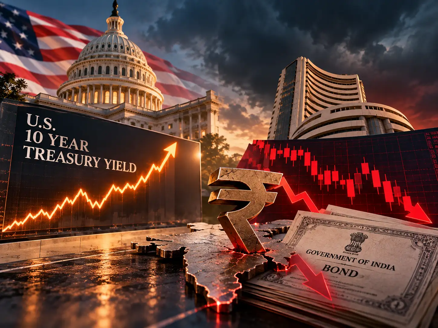 US 10-year yield at 24-year high rattles Nifty, rupee and bond markets. Why is India hit hard?