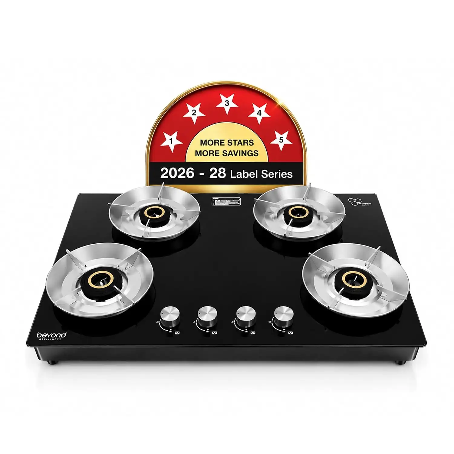 Image for BeyondAppliancesQuantumPro4BurnerGasSaverStove