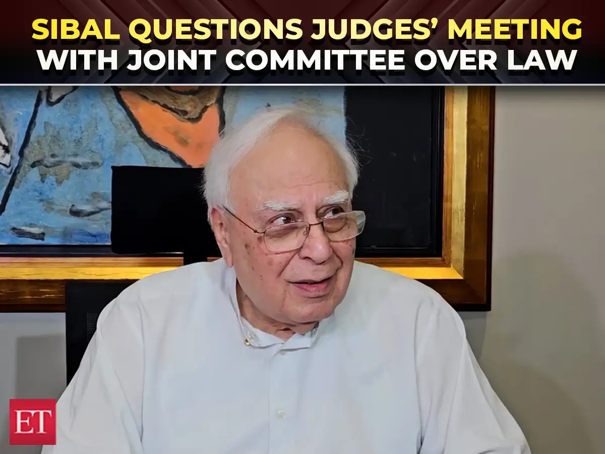 'I am just shocked': Sibal slams Parl panel’s upcoming ‘visit to SC for informal discussion’ with... 