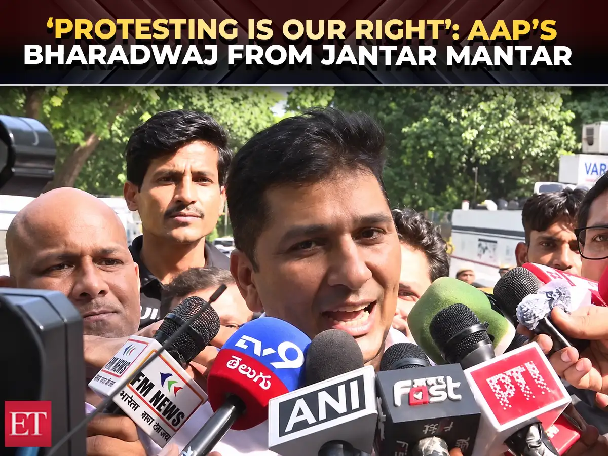 AAP’s Saurabh Bharadwaj detained at Jantar Mantar, urges youth to join protest against EC 