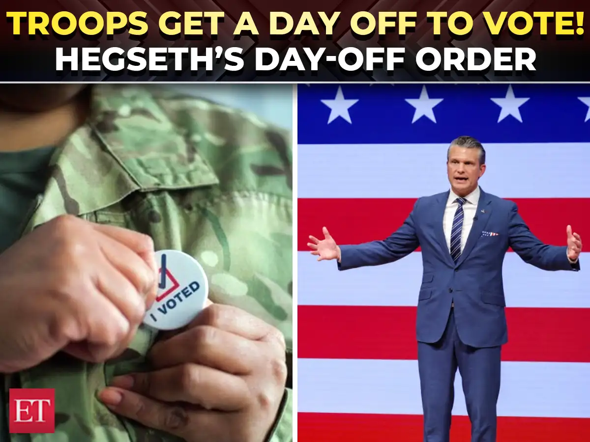 'We're not telling you who to vote for, but…': Hegseth gives US troops a day off to vote in midterms 
