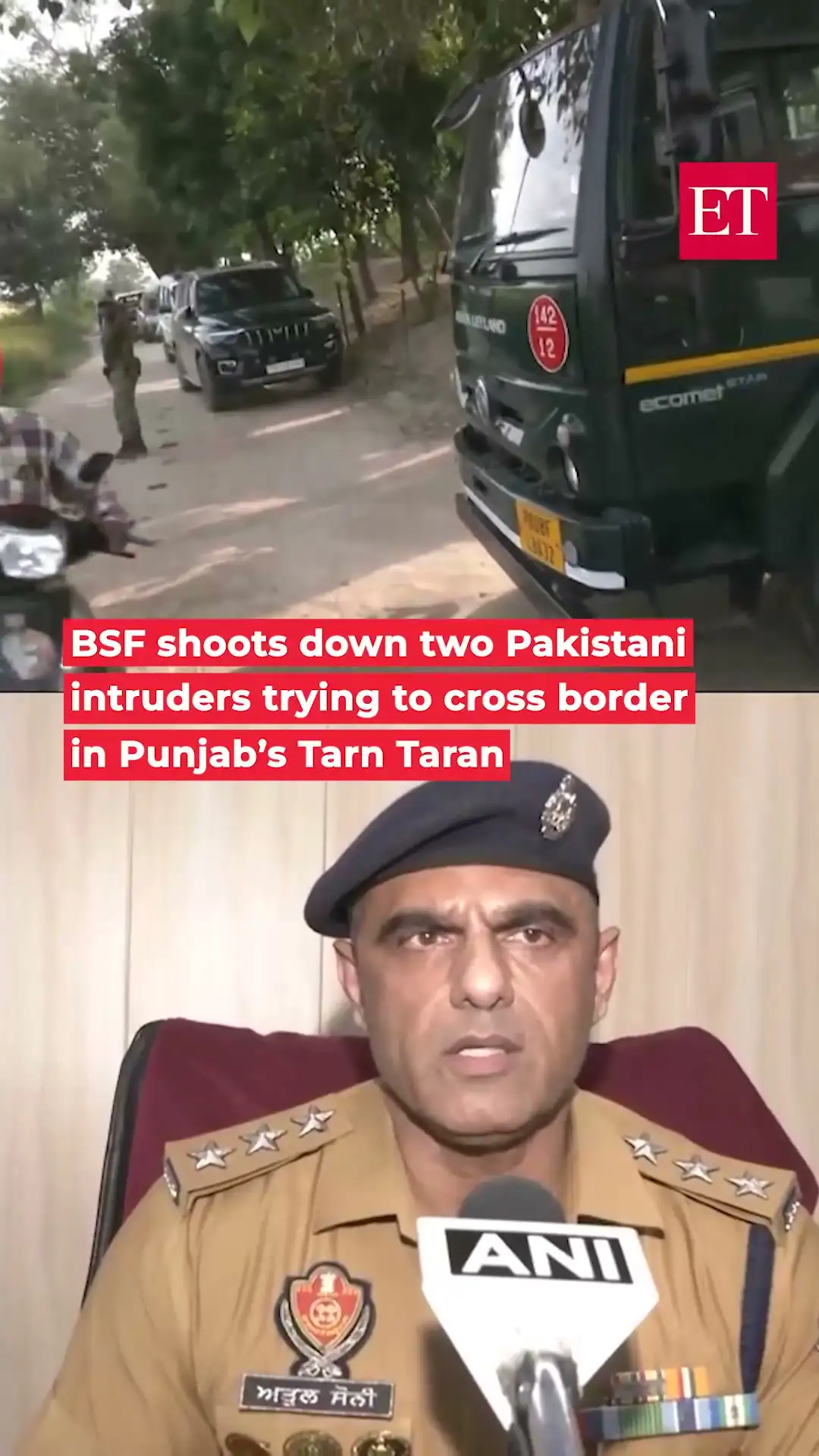 BSF shoots down two Pakistani intruders trying to cross border in Punjab’s Tarn Taran 