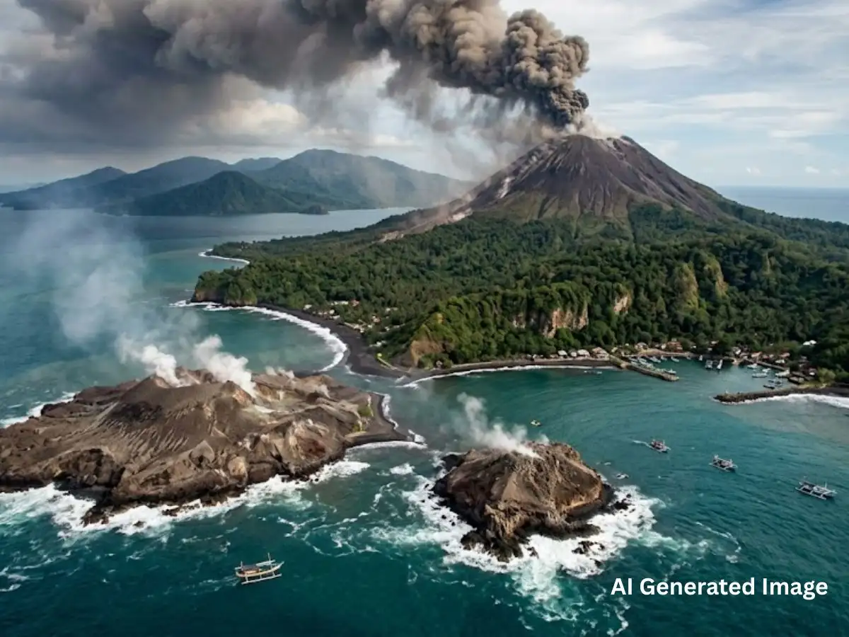 New islands appear after Indonesia's Anak Krakatau volcano erupts 