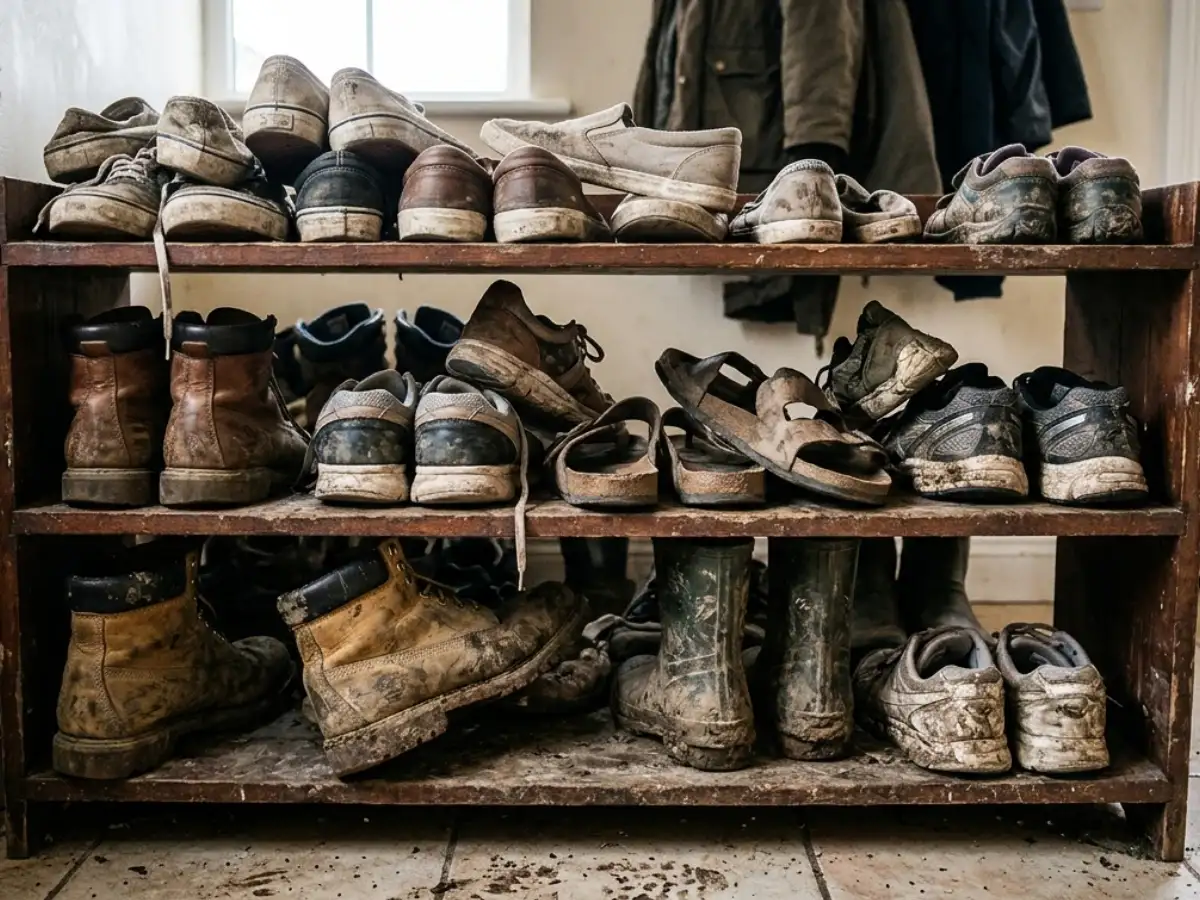 Dirty shoe rack? Try these simple and affordable home cleaning tricks to remove dust, mud stains and bad odour 
