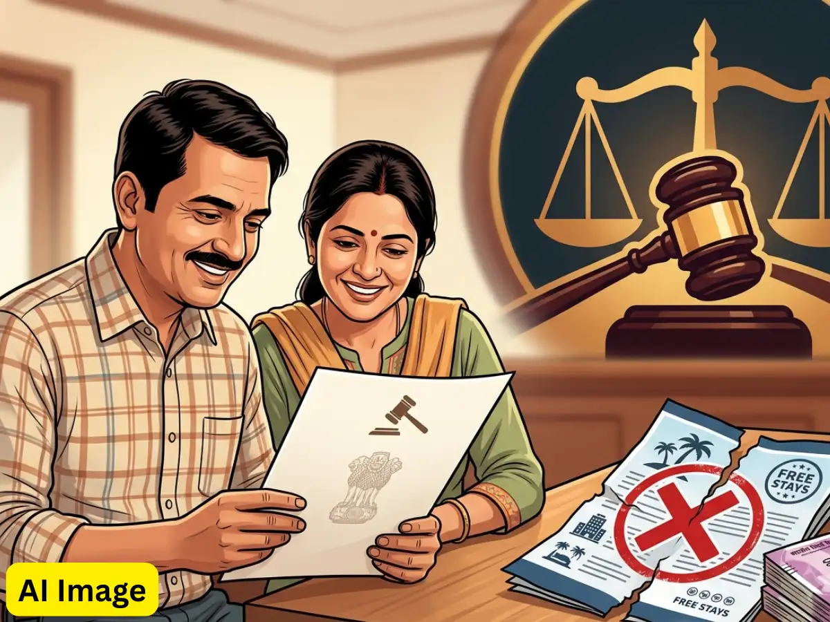 Couple invited for free holiday, movie tickets &amp; salon voucher, persuaded to buy Rs 65,000 membership instead; court orders Rs 1.06 lakh, plus 9% annual interest on refund 