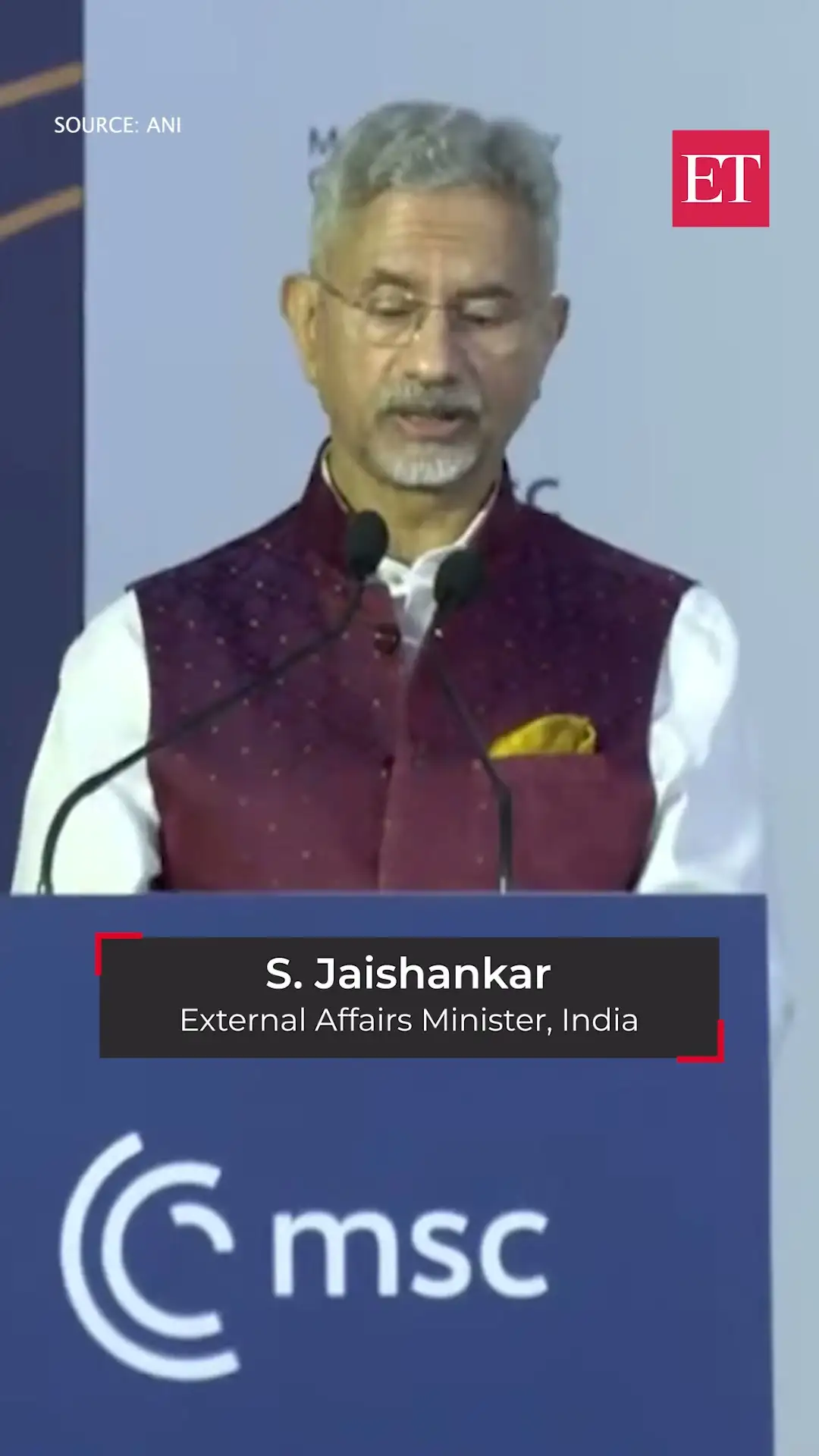 US-China Rivalry &amp; Goldilock equivalence by EAM Jaishankar 