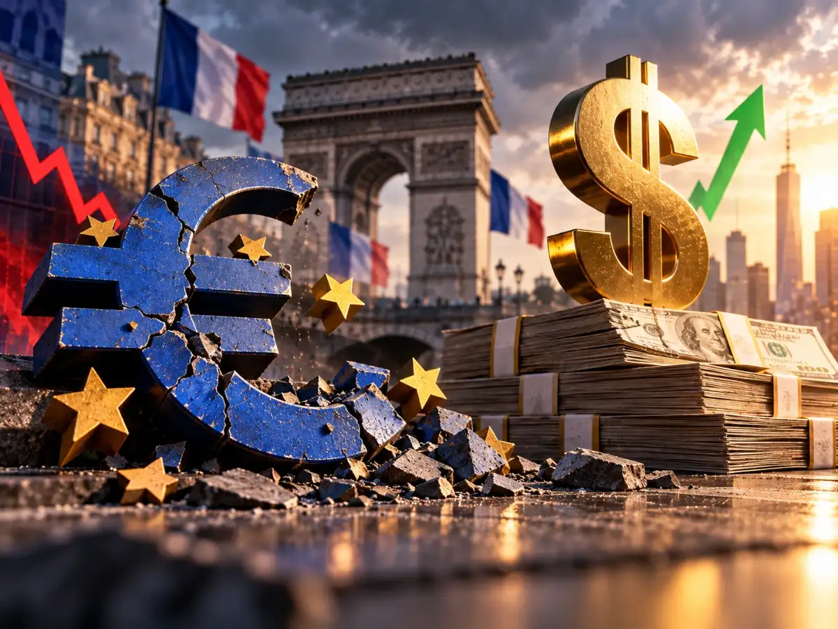 Global Market: Euro hits 17-month low as French fiscal worries boost dollar