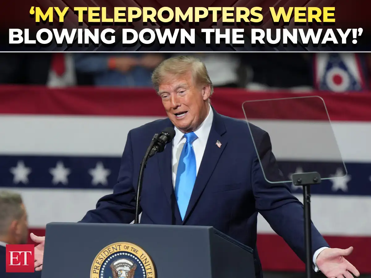 ‘My teleprompters were blowing down...’: Trump shares wild weather story during rally 