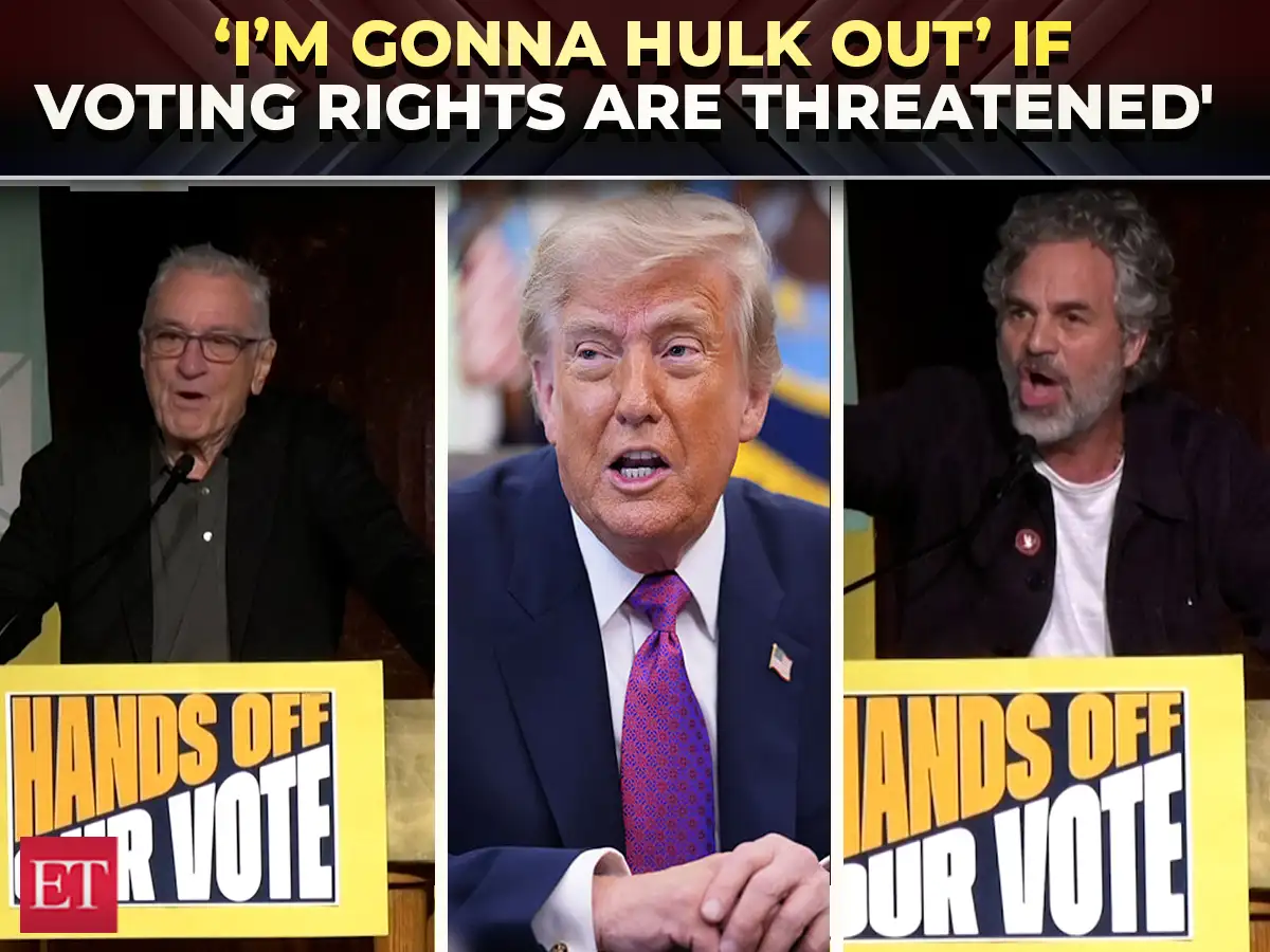 'Hands off our f**king vote! Now...': Robert De Niro &amp; Mark Ruffalo warn Trump ahead of midterms 