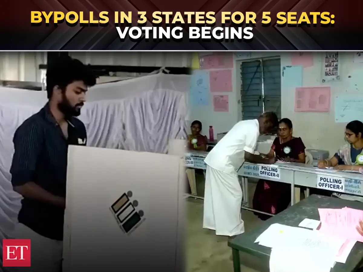 Bypoll elections: Voting begins in 5 seats across West Bengal, Tamil Nadu &amp; Puducherry 