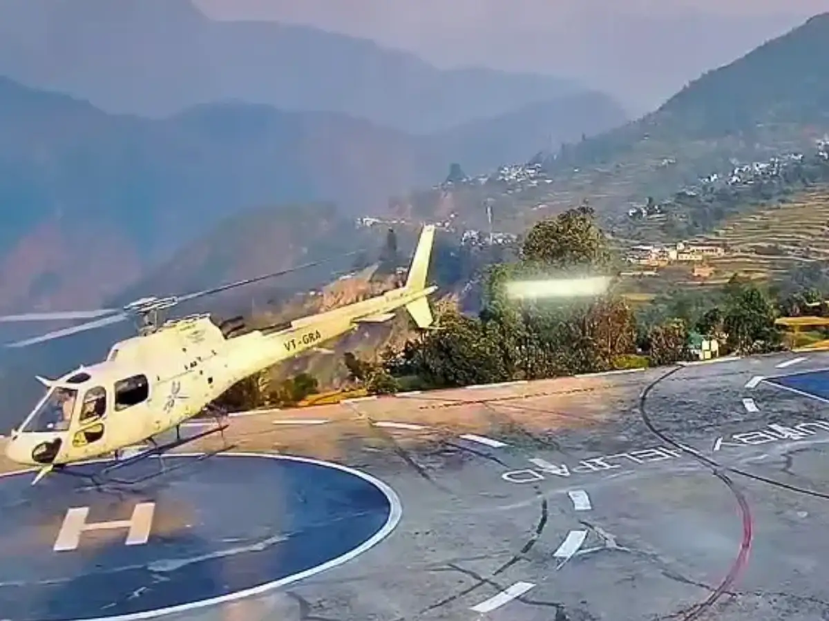 Helicopter makes emergency landing in Uttarakhand’s Rudraprayag amid bad weather 