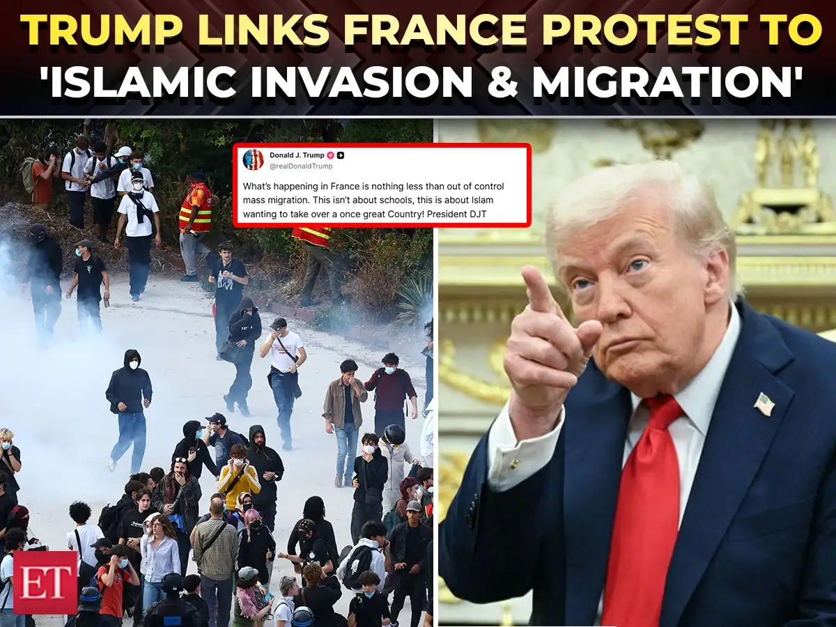 'Islam wants to take over France': Trump warns Macron as protests turn violent, 400+ schools closed 