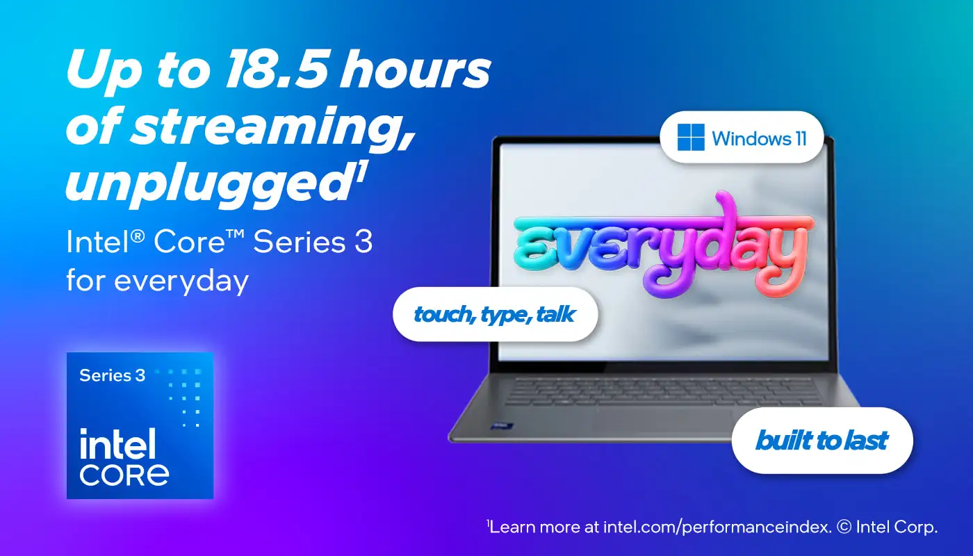 Image for IntelCoreUltraSeries3foreveryday