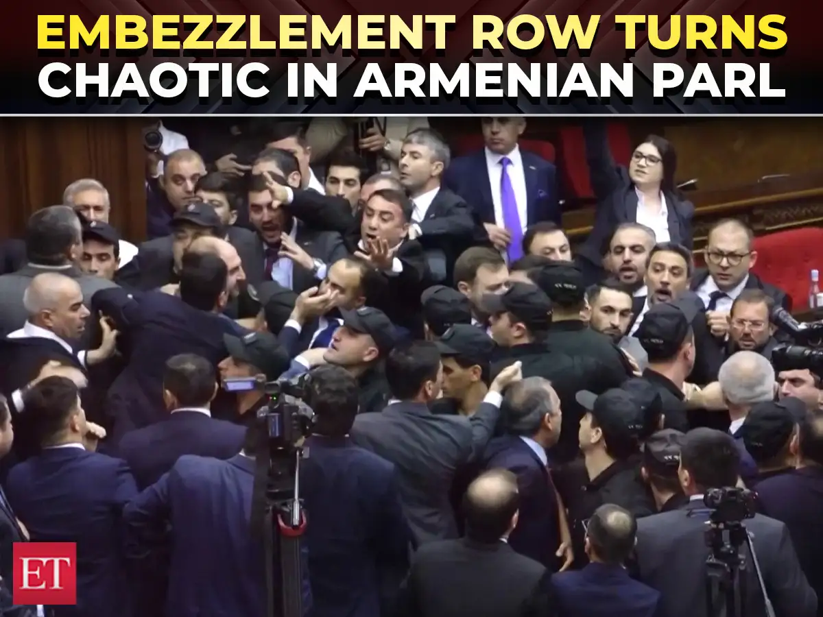 Armenian politicians brawl in parliament over embezzlement allegations, probe into church 