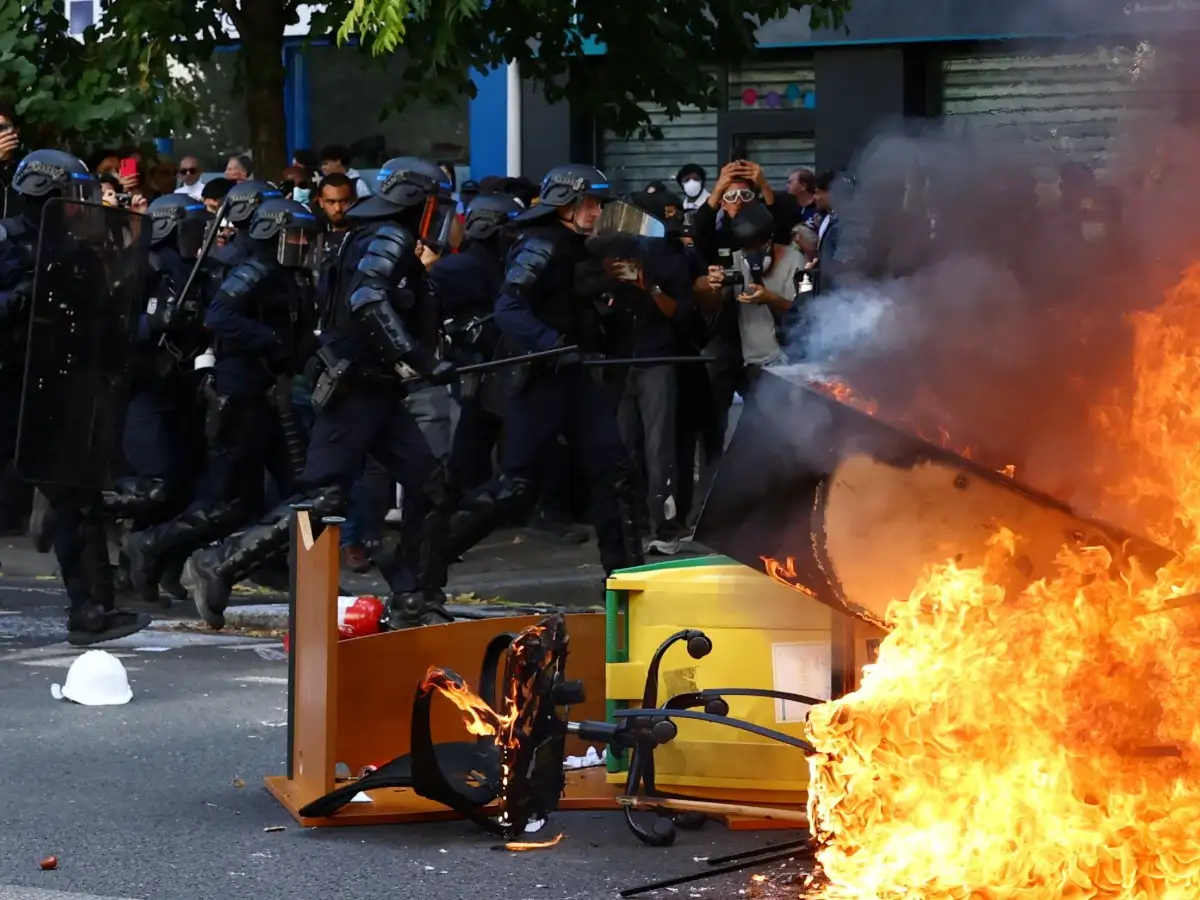 Trump blames France student protests on Islam, migration as US midterms approach 