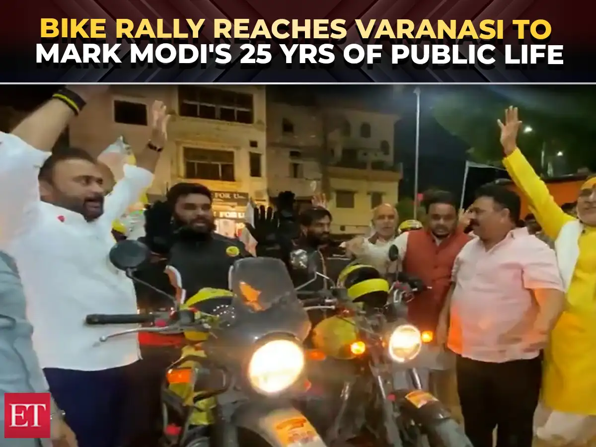 Seva Sankalp Bike Rally to mark 25 years of PM Modi's public life culminates in Varanasi 