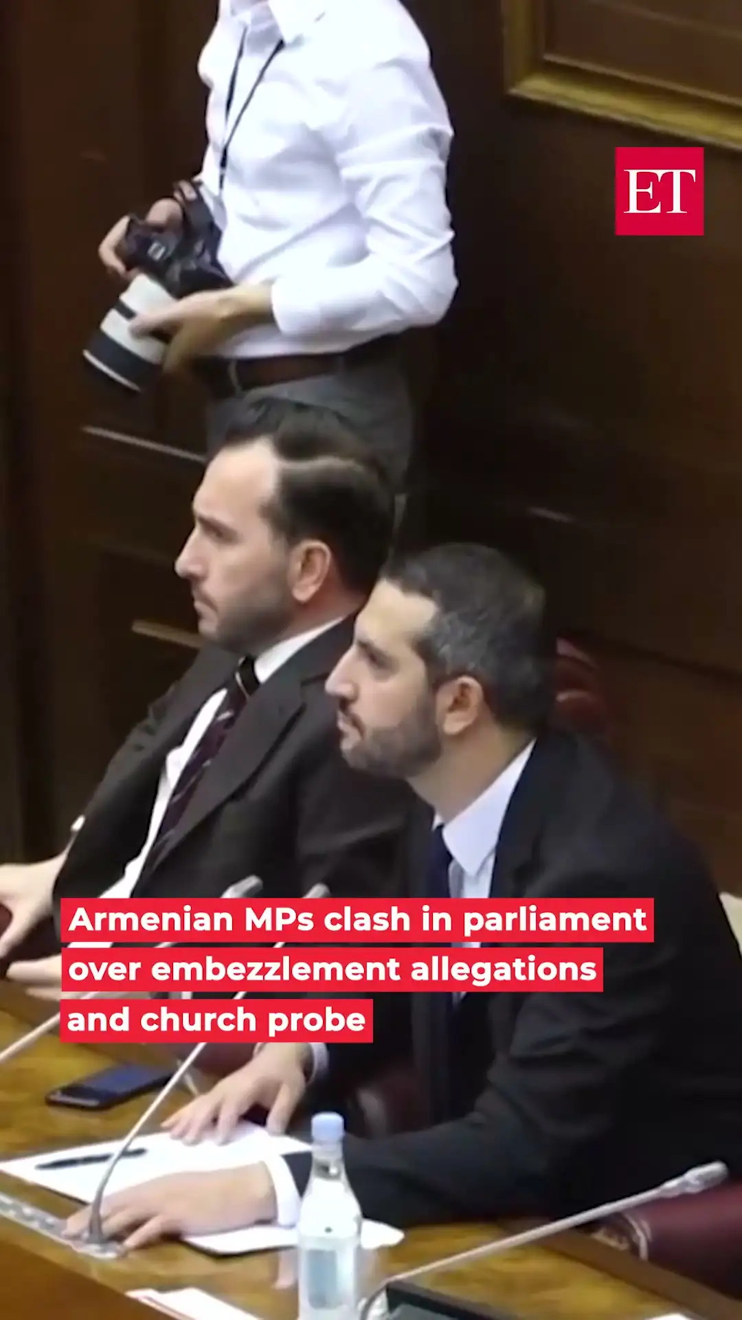 Armenian MPs clash in parliament over embezzlement allegations and church probe 