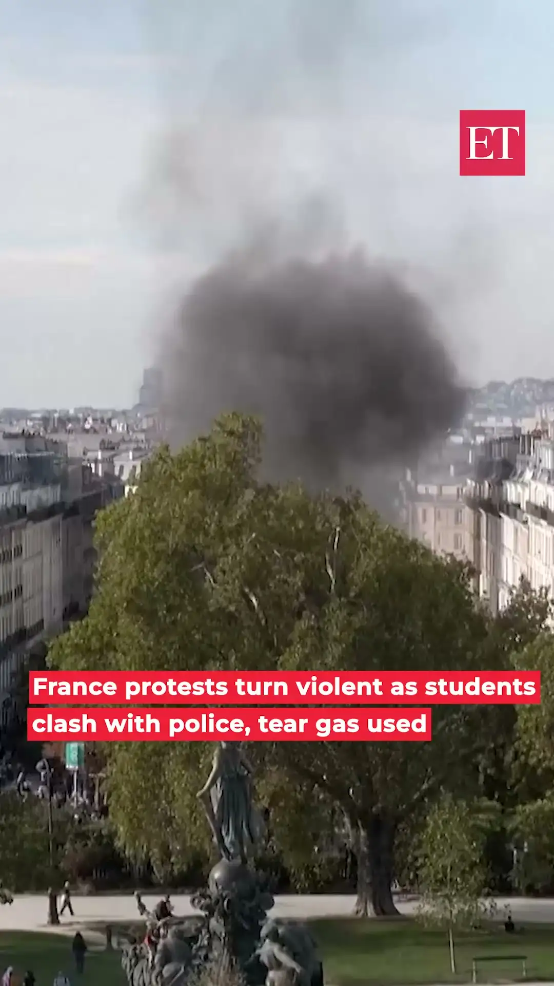 France protests turn violent as students clash with police, tear gas used 