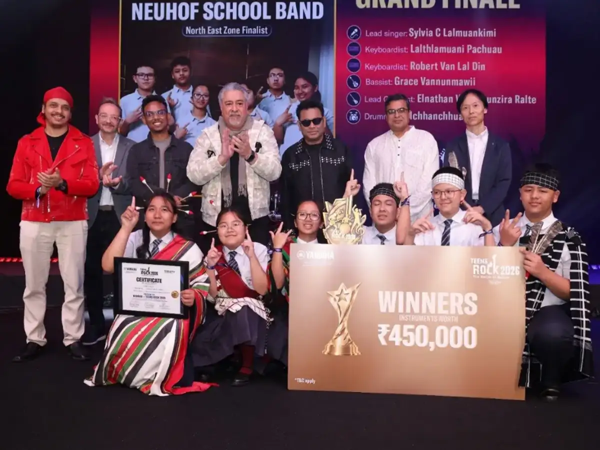Neuhof School Band wins Yamaha Teens Rock 2026 Grand Finale, celebrating India's young music talent 