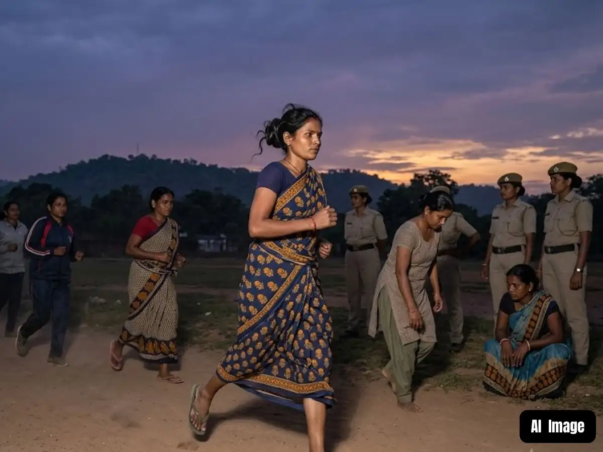 Why women in Jharkhand are running 1.6 km in saris and slippers every morning 