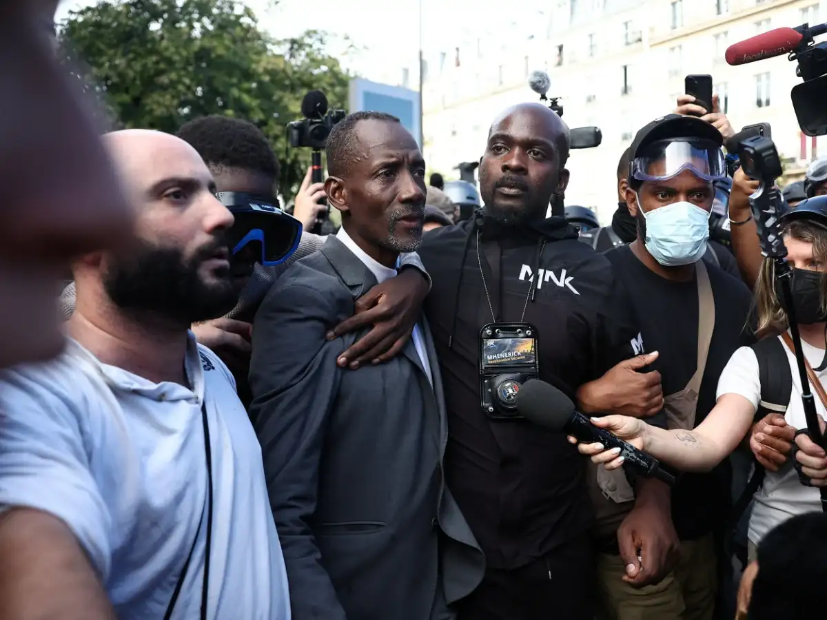 French mayor caught in viral video clash says student protesters 'could be my children' 