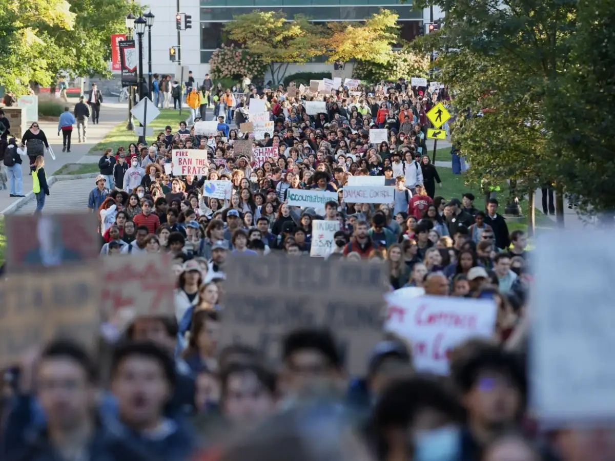 Cornell students stage sit-in to protest university's handling of alleged 2024 gang rape 