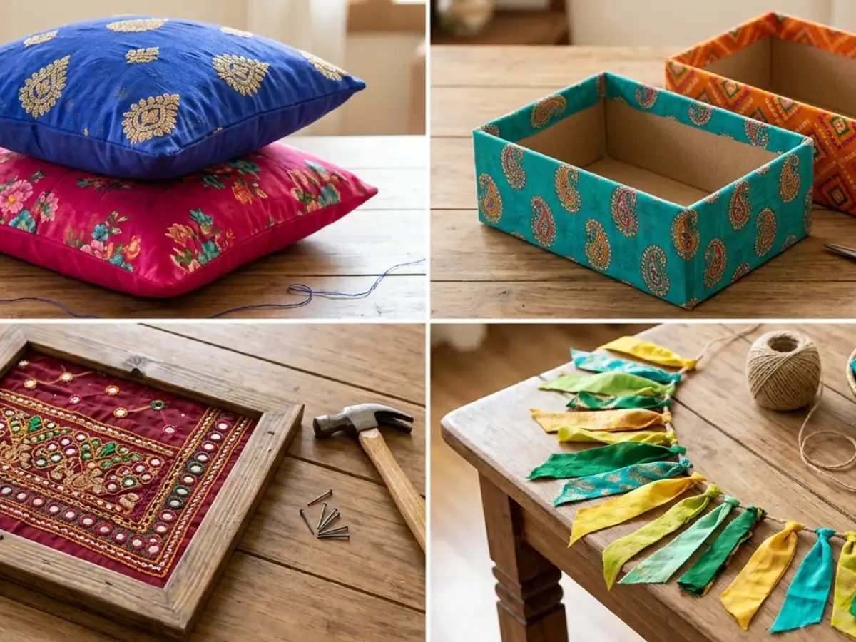 What to do with old dupattas? Try these 4 simple DIY ideas to create useful home decor and storage items 