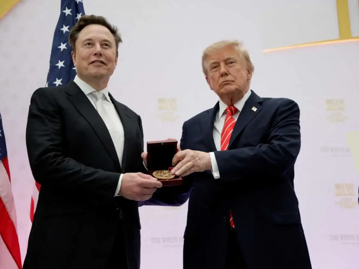 Donald Trump gives 'national treasure' Elon Musk top US medal after rift 