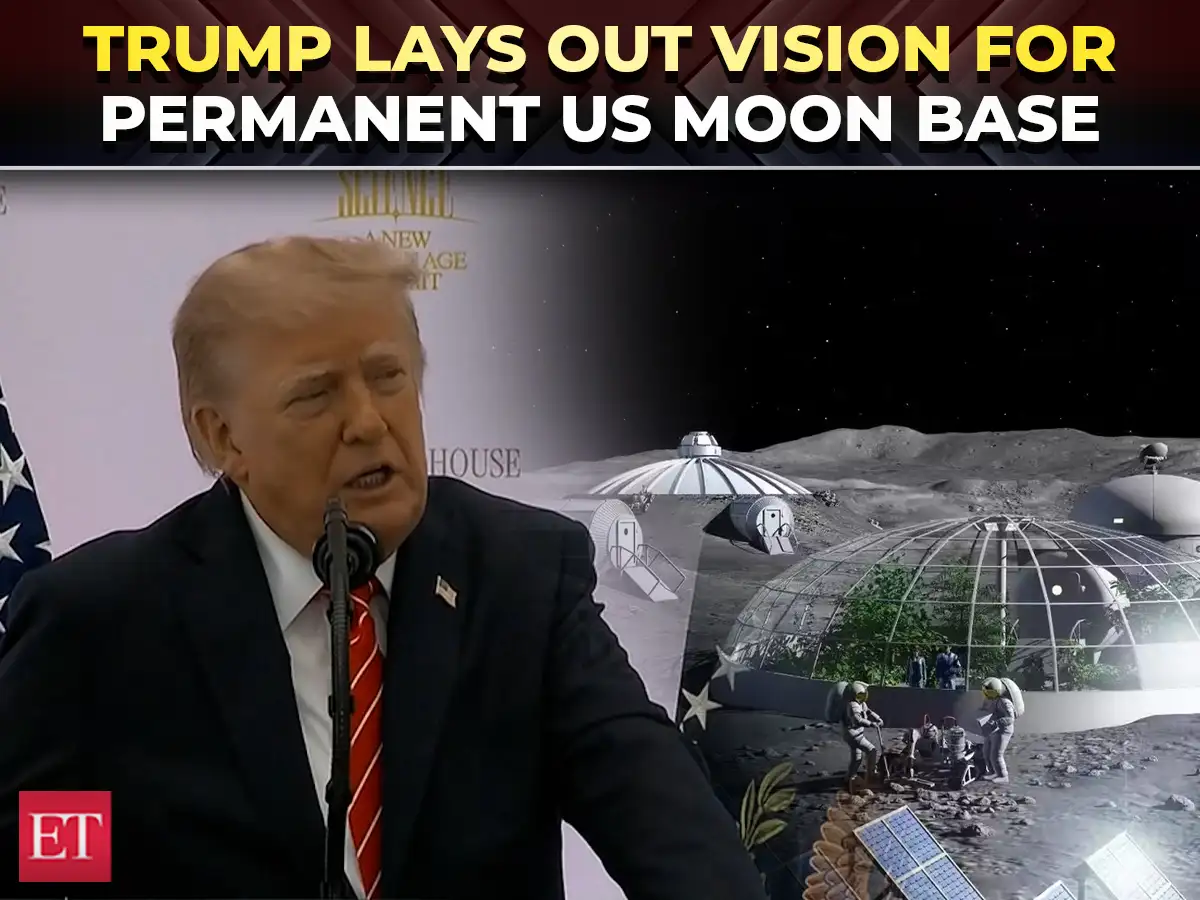 ‘Permanent moon base’: Trump outlines America’s lunar ambitions at Golden Age of Innovation Summit 