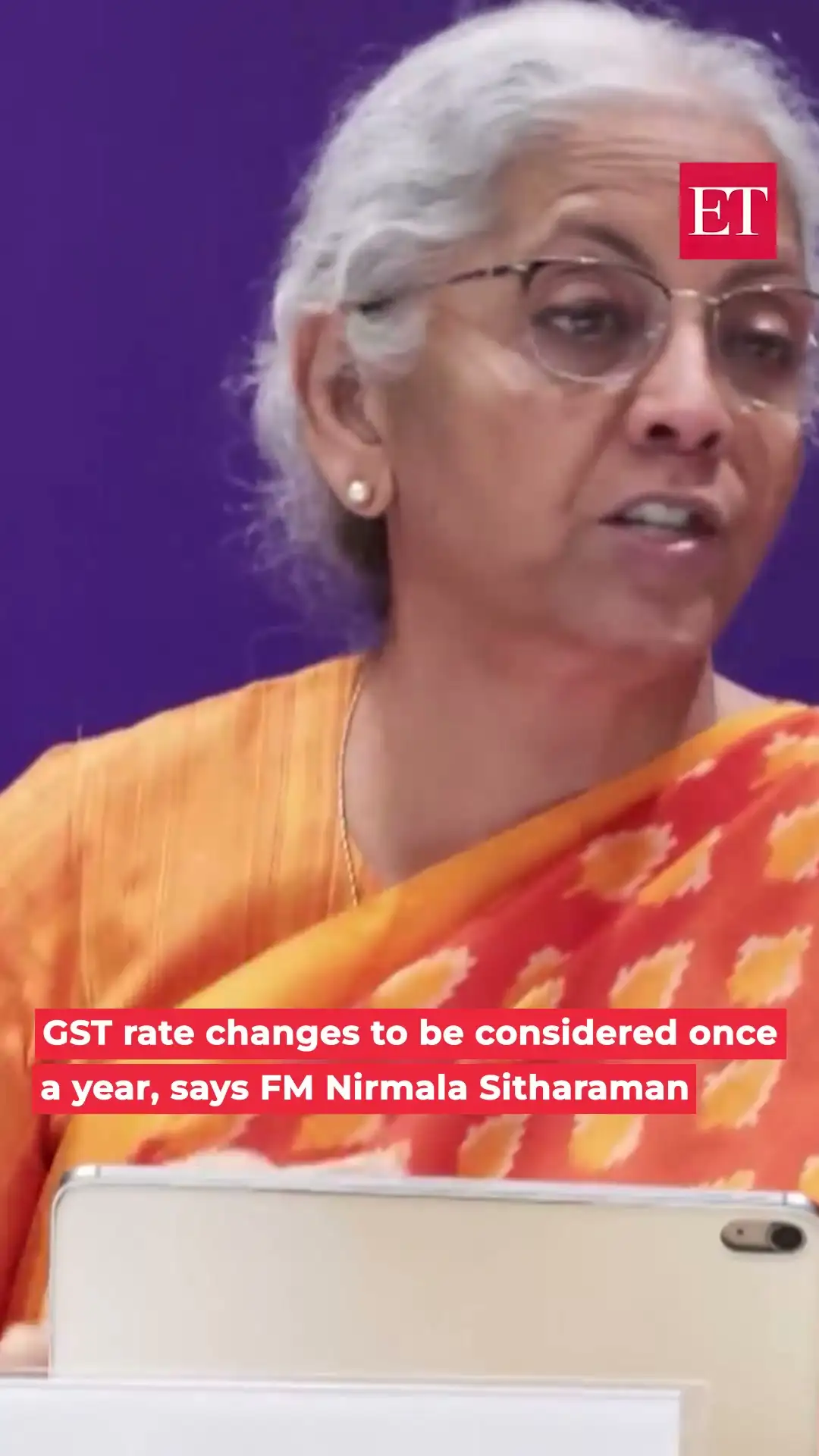 GST rate changes to be considered once a year, says FM Nirmala Sitharaman 