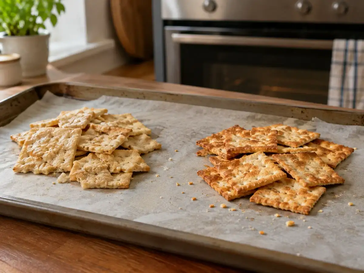 Stale crackers and cereal can turn crisp again instead of going in the trash; a few minutes in a 425°F oven can drive off enough moisture to revive the crunch 