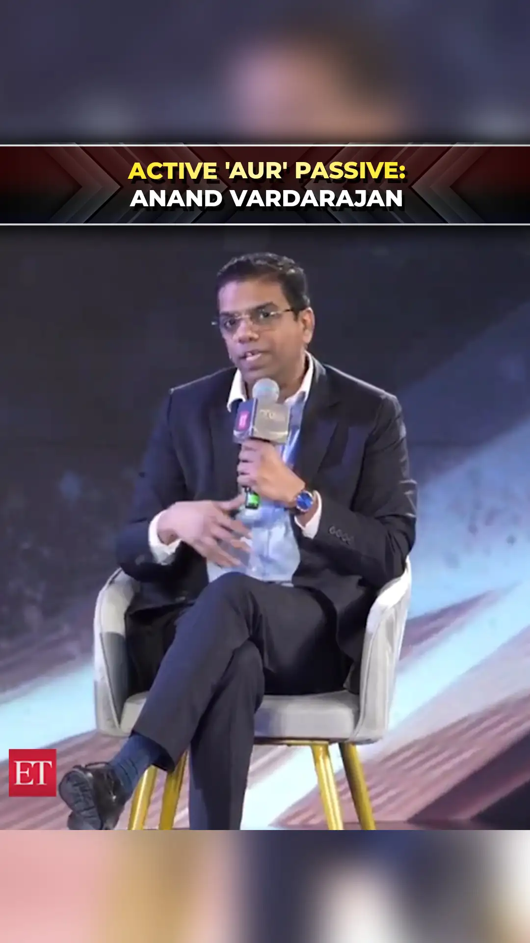 It's not active or passive; the 'or' is in Hindi: Tata AMC's Anand Vardarajan 
