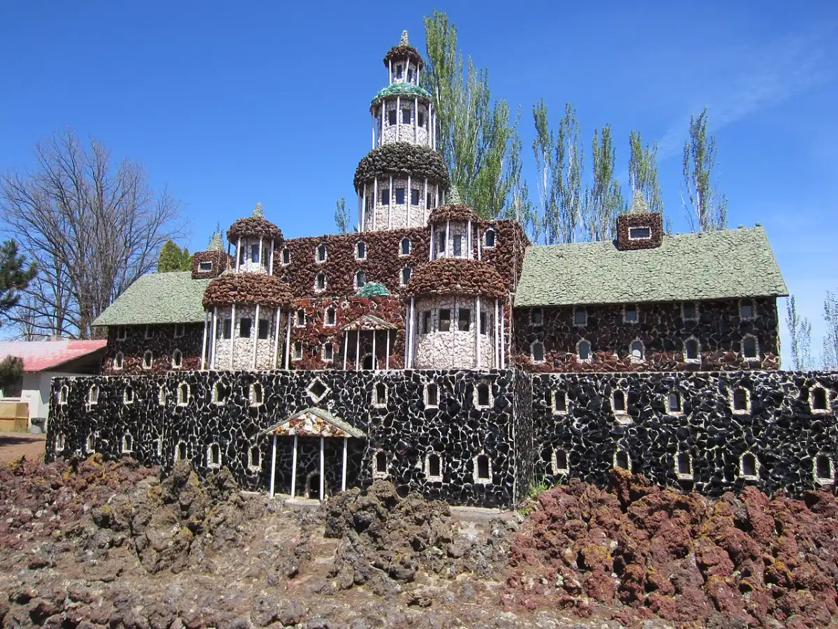 An Oregon farmer began stacking rocks at age 52 as a winter hobby; over 17 years, his bridges, castles and miniature landmarks grew into Petersen Rock Garden 