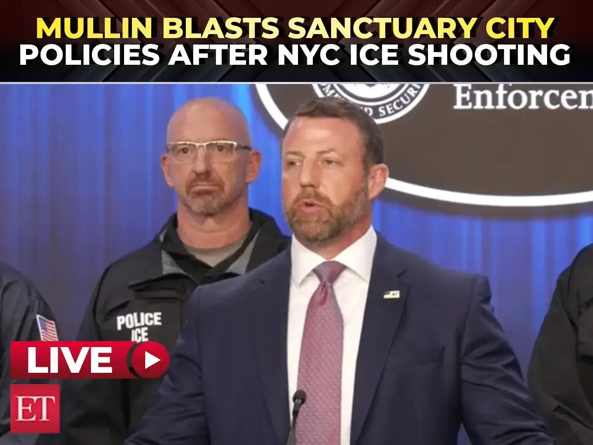 Mullin LIVE | DHS Secy blasts ‘Sanctuary city policies’ after ICE shooting rocks New York’s Bronx 