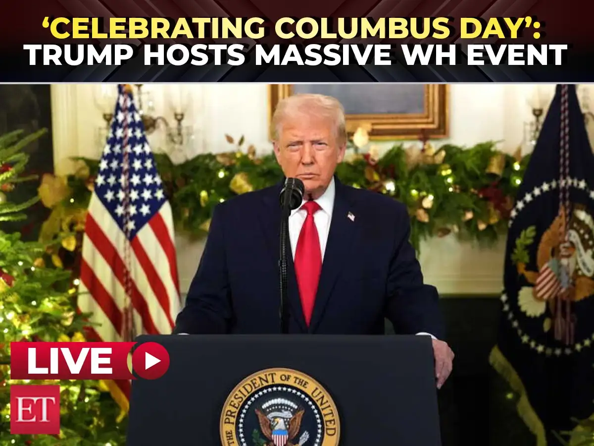 Trump LIVE | POTUS hosts massive Columbus Day celebration in White House; delivers powerful speech 
