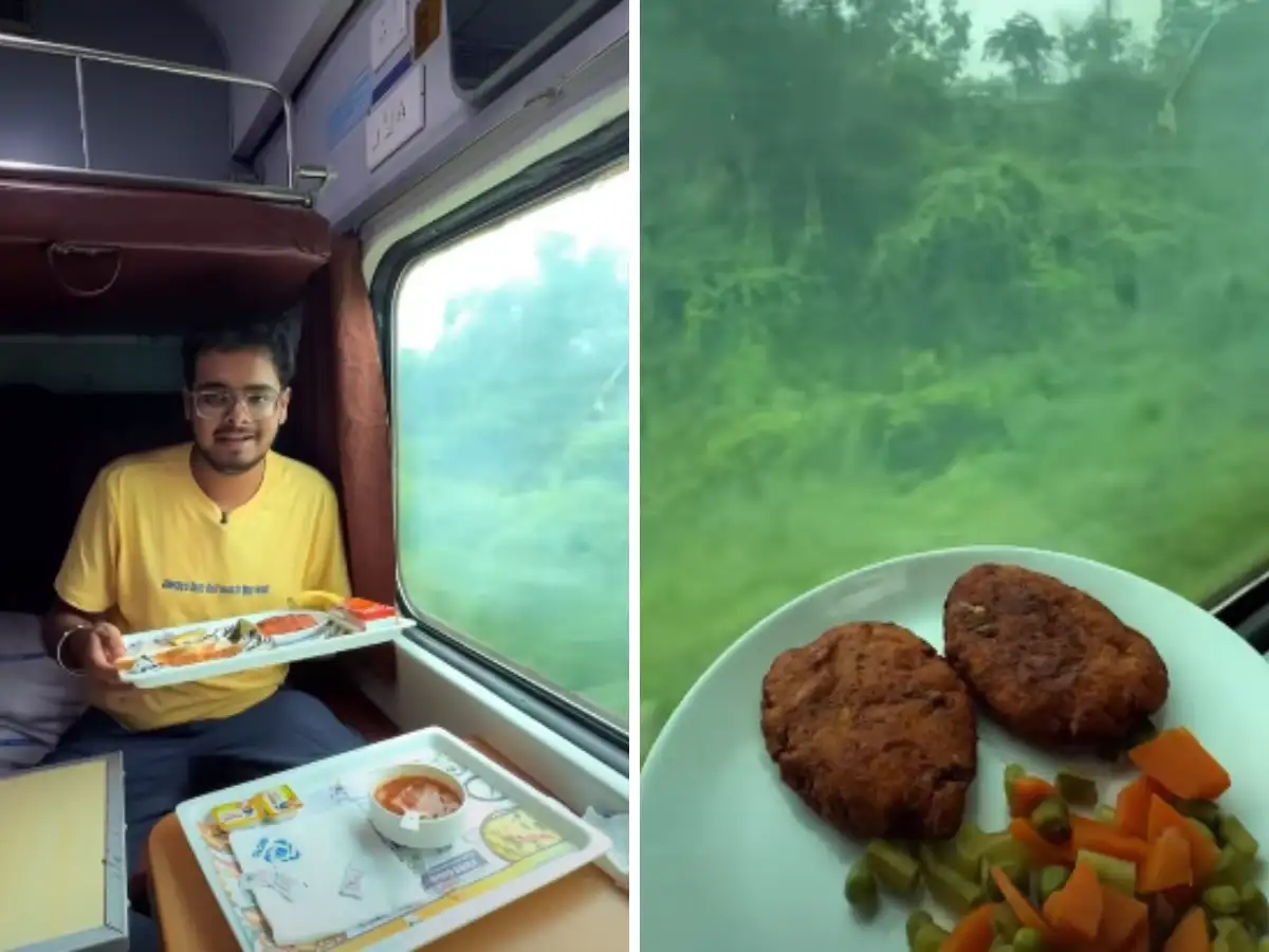 What do you get for Rs 4,000 in Duronto Express First AC? Content creator shares Goa-Mumbai train journey experience, reveals meals from breakfast to dinner 