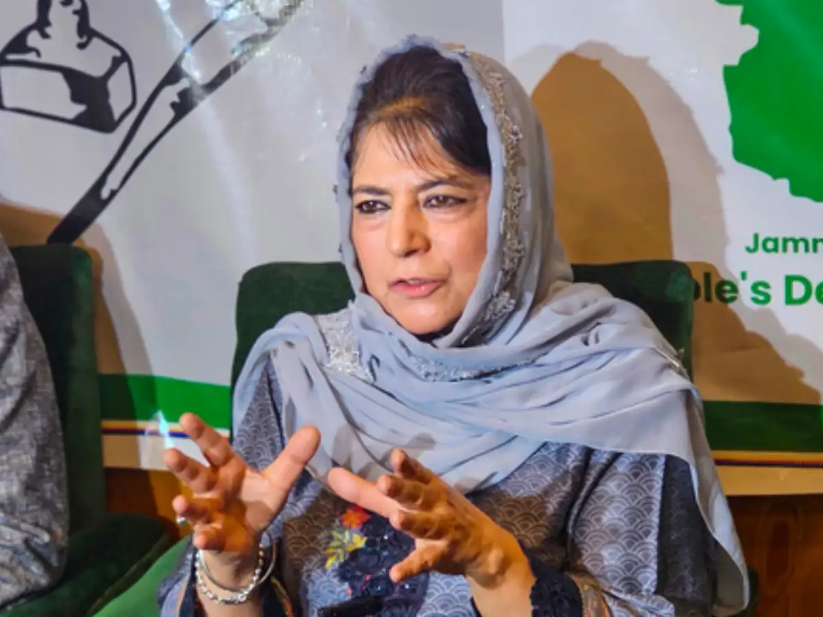 Enforced silence: Mehbooba attacks BJP over curbs amid CJP stir in Delhi, compares with Kashmir 
