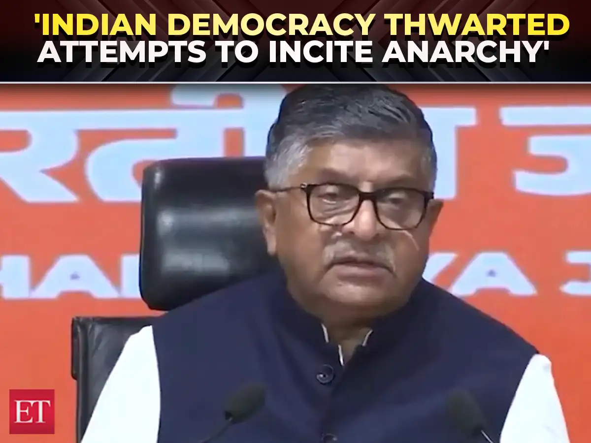'Events today show democracy has thwarted efforts to incite anarchy: Ravi Shankar Prasad, BJP 