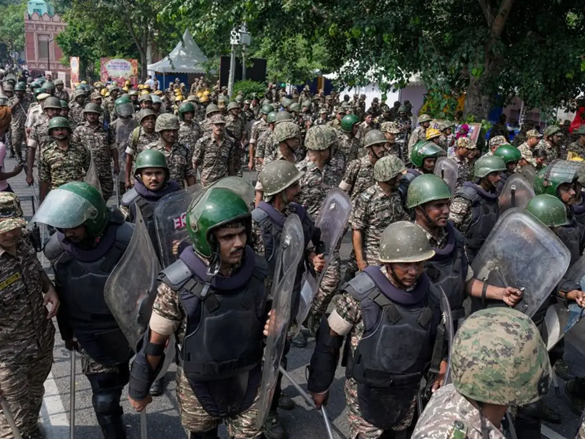 Delhi deploys 30,000 police, paramilitary personnel as CJP protest against CEC Gyanesh Kumar enters Day 2 