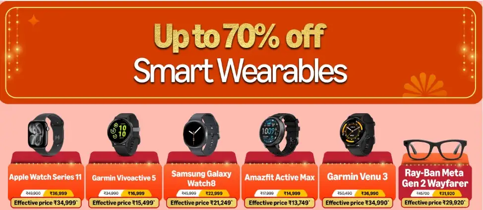 Image for Upto70%25offonSmartWearables