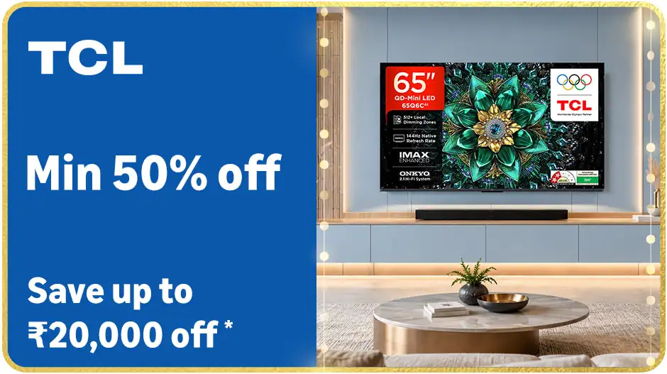 Image for TCLSmartTVs%E2%80%93Minimum50%25Off