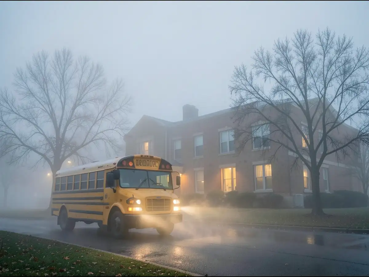 Ohio School Delays Today: Heavy fog disrupts morning commute as the US winter forecast warns of major weather changes ahead 