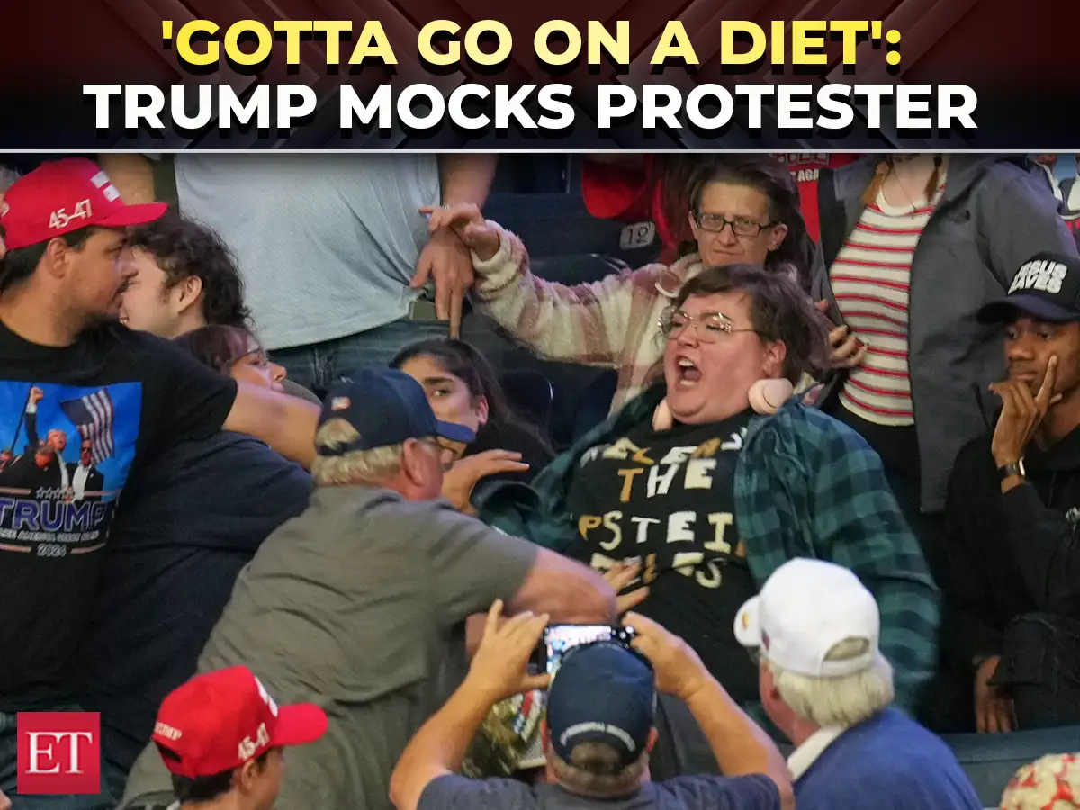 'Gotta go on a diet': Trump mocks protester wearing a 'Release Epstein Files' shirt at Ohio rally 