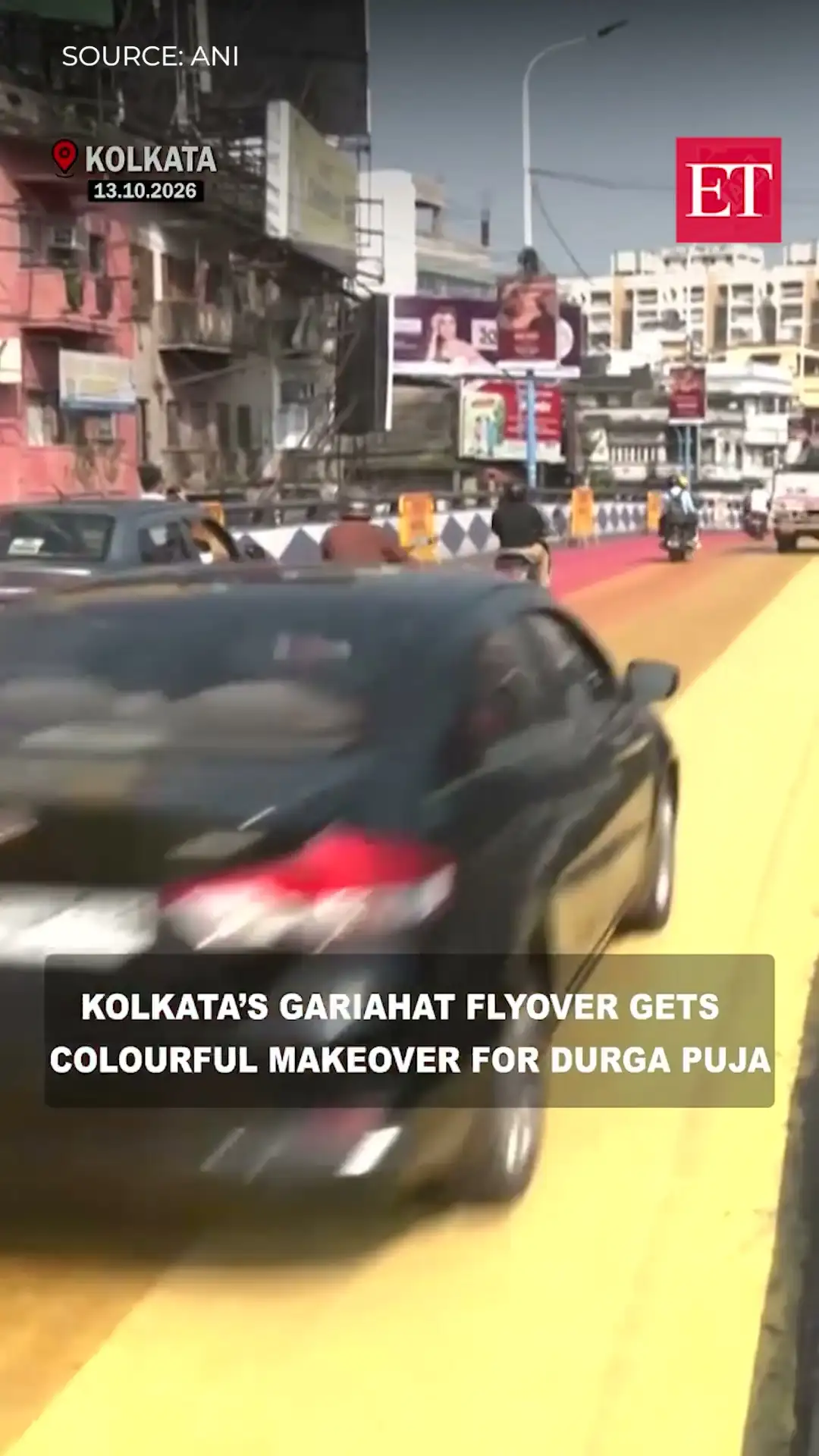 Kolkata's Gariahat Flyover gets a festive makeover ahead of Durga Pooja 