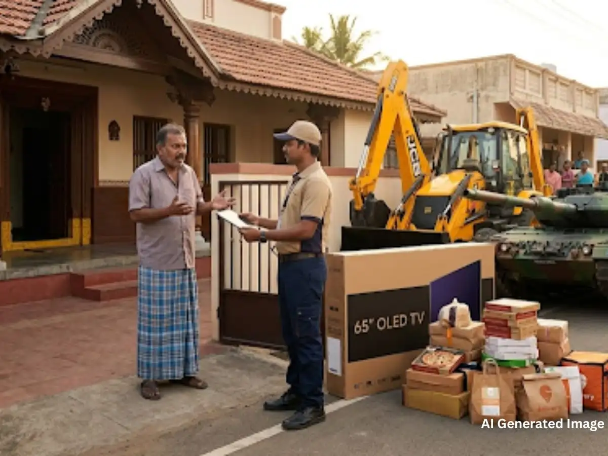Veeramani trend: Madurai influencer seeks Diwali gifts on Insta, gets non-stop COD parcels of JCB, Rs 1.6 lakh TV, fridge, phone and Rs 70 crore army tank 